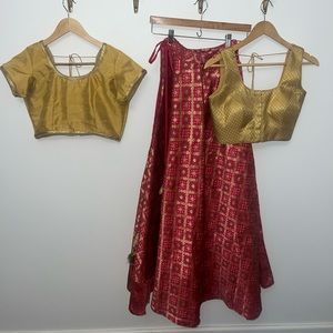 Indian Lehenga Choli Designer Wedding Lehenga Bridesmaid Party Wear Drawstring